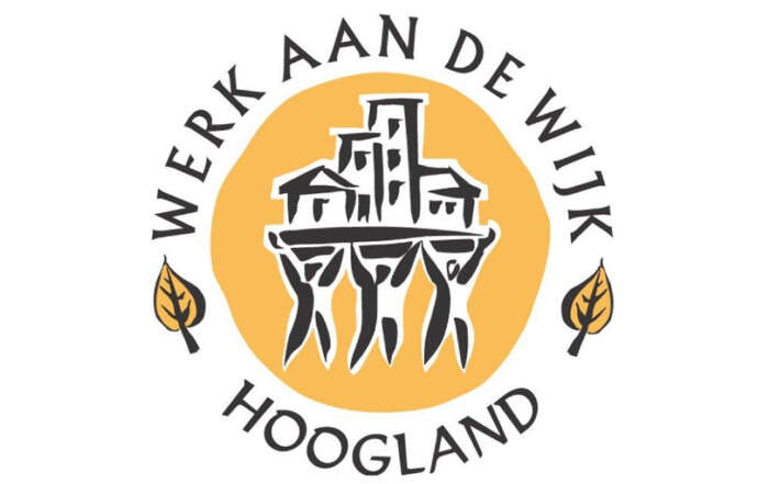 Werk aan de wijk Hoogland buurtbudget logo