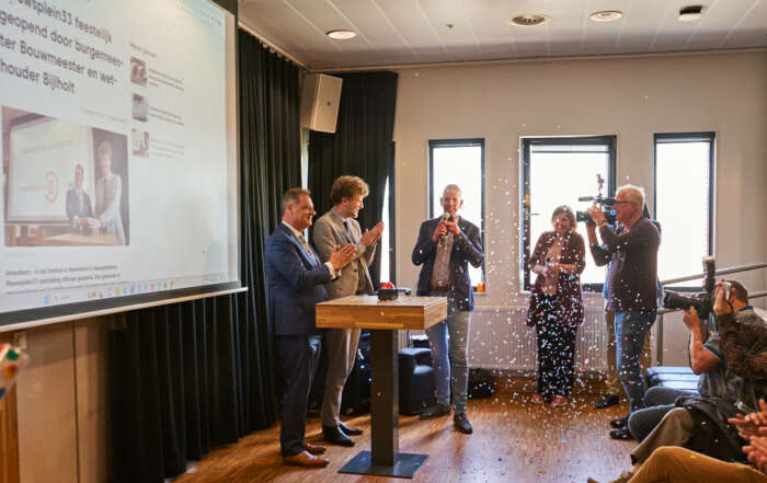 Feestelijke opening van Nieuwsplein33, het lokale mediaplatform van Amersfoort en Leusden