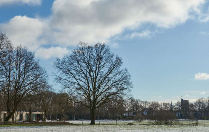 Totaalshot van perceel Groot Weede in Hoogland