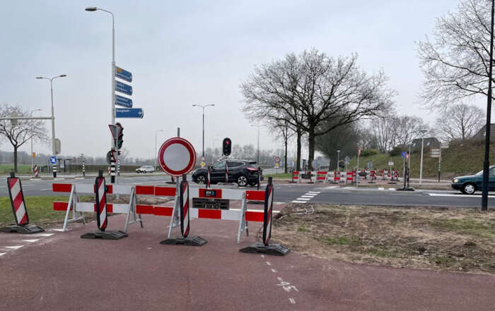 Verkeerslichten fietsers doorfietsroute