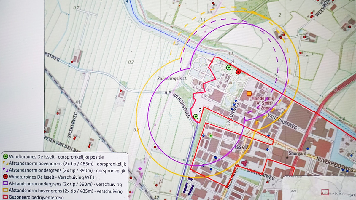 Windturbine verplaatsen