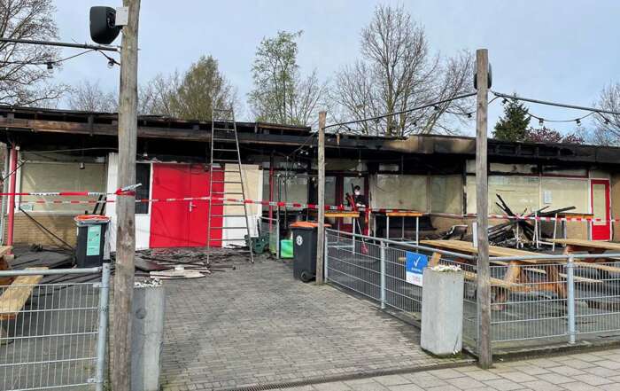 Voetbalvereniging Hoogland brand in kantine