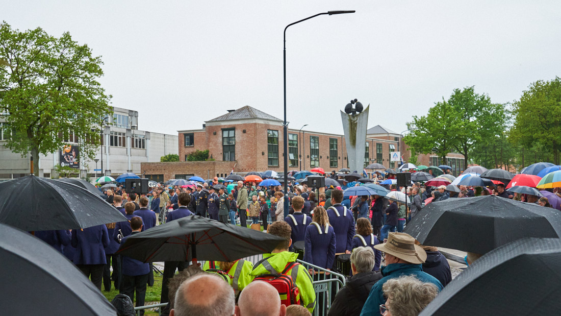 Dodenherdenking Hoogland drukbezocht