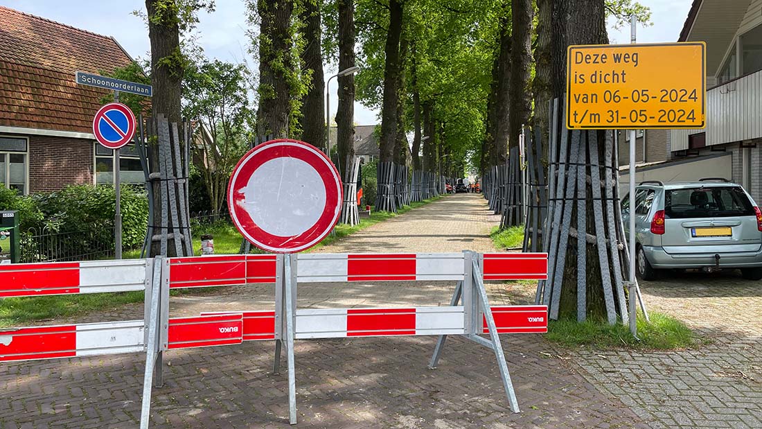 Kort Hooglands nieuws Schoonoorderlaan