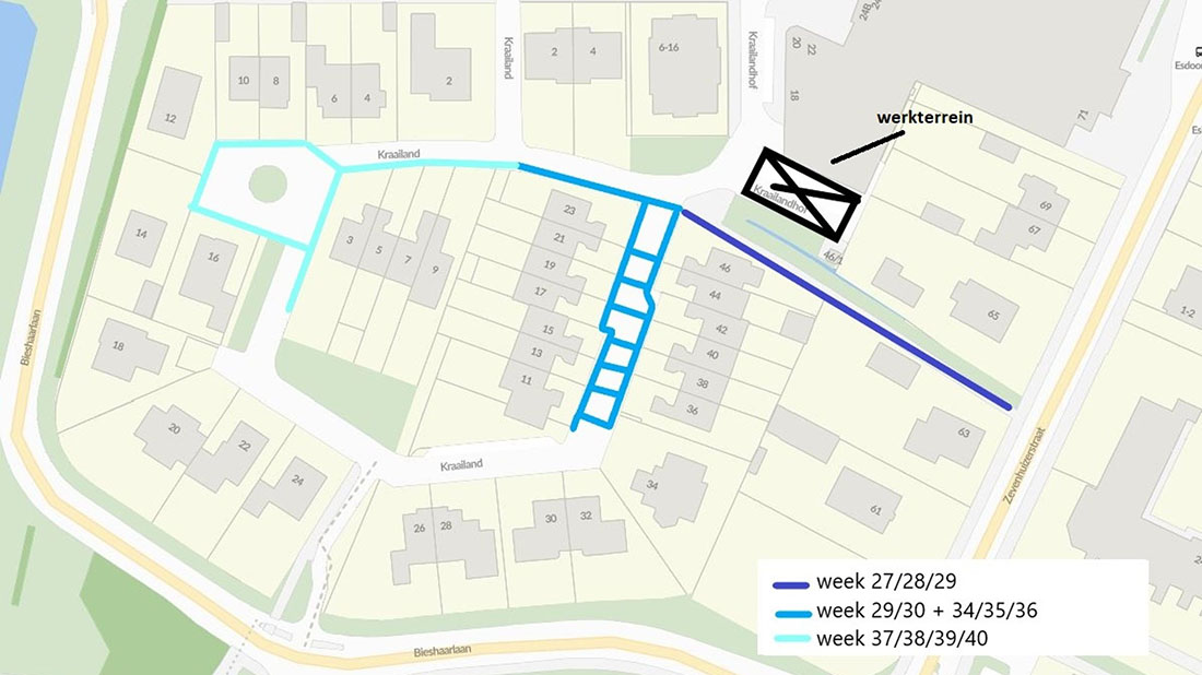 Kraailand werkzaamheden kaart 1