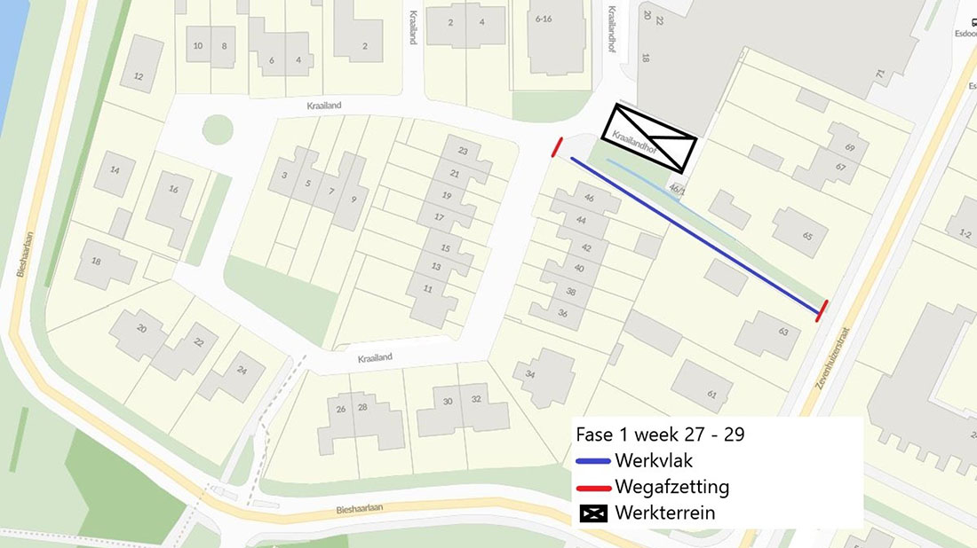 Kraailand werkzaamheden kaart 1