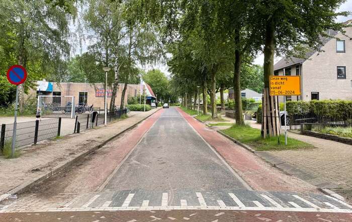 Sportlaan afgesloten