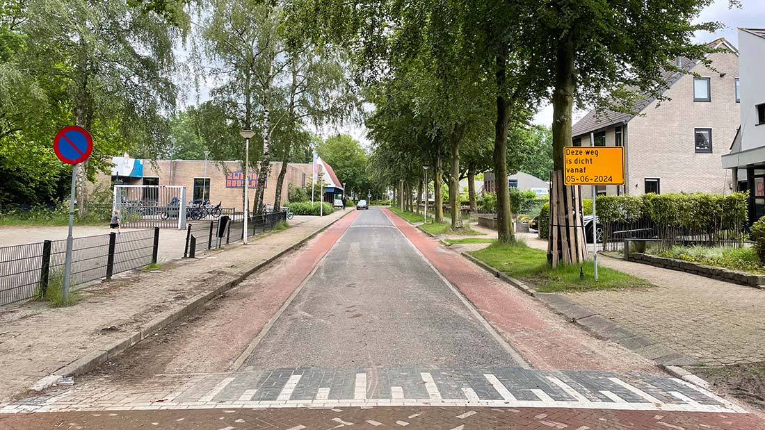 Sportlaan afgesloten
