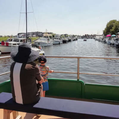 Zwemmen bij Hoogland - Overtocht met De Eemwal