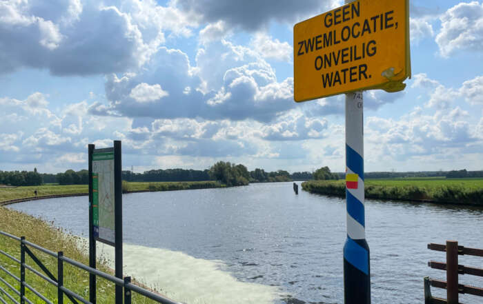De Eem is een onveilige zwemlocatie