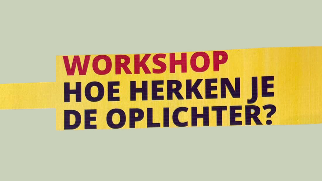 Training Hoe herken je de oplichter