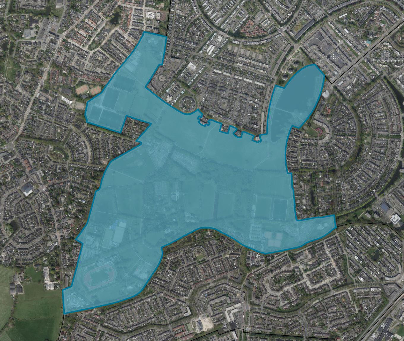 De grenzen van Park Schothorst in 2007