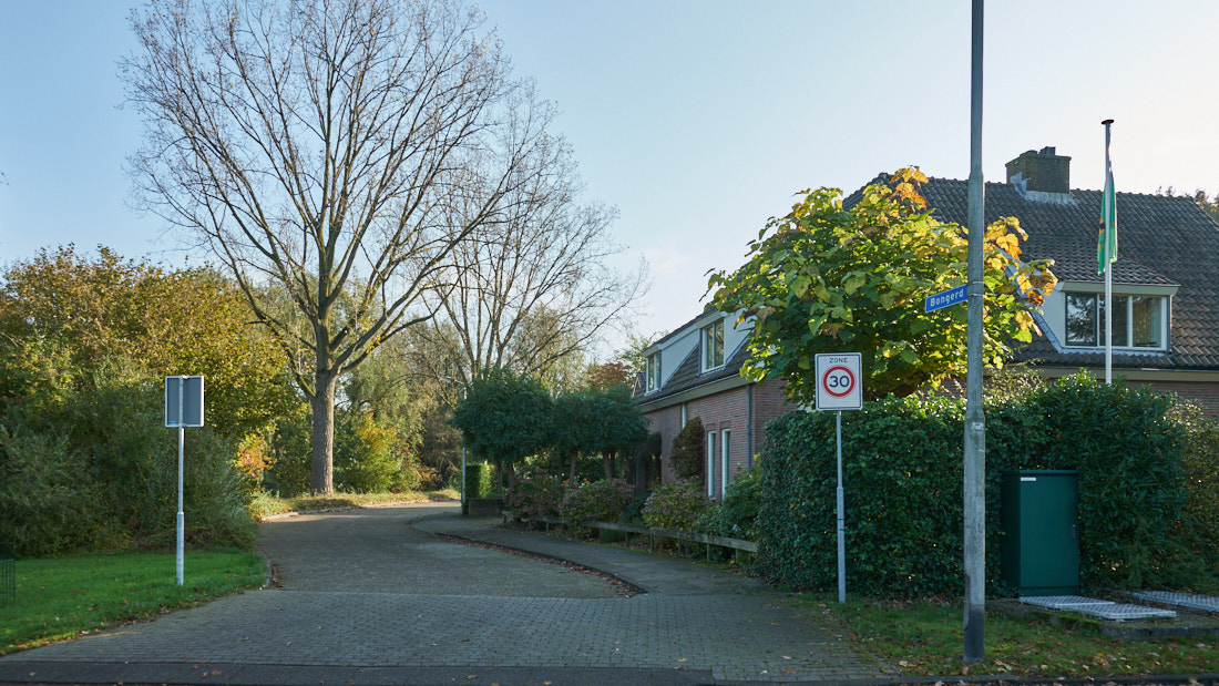 Ingang van straat De Bongerd in Hoogland