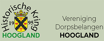 Historische Kring Hoogland en Dorpsbelangen samenwerking logo