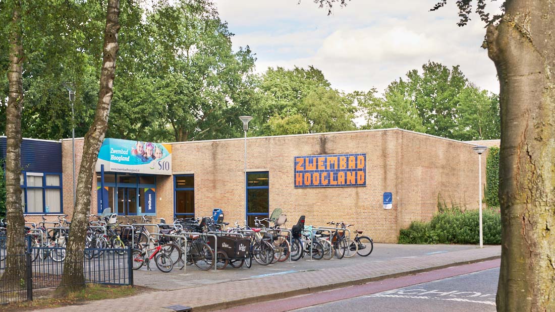 Zwembad Hoogland 5 voorkeurlocaties. Foto van huidige locatie.