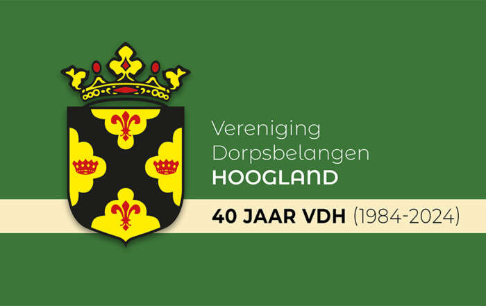 VDH-vlag met tekst voor nieuwsbrief