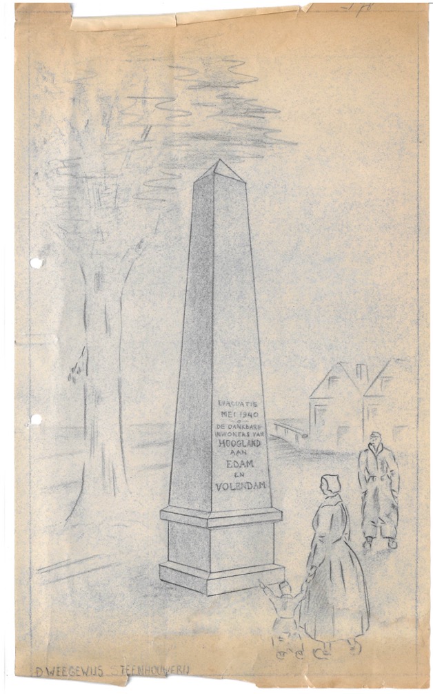 Schets-van-obelisk-voor-Edam