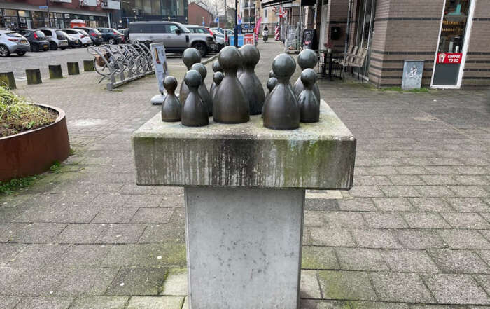 De Ontmoeting bronzen kunstwerken
