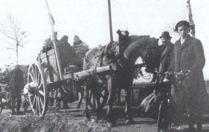 Gennepse evacué bij Siebengewald (D) Historische Kring Hoogland