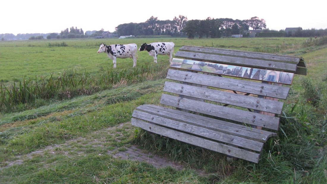 Kunstwerk aan de Vogelboulevard in 2006