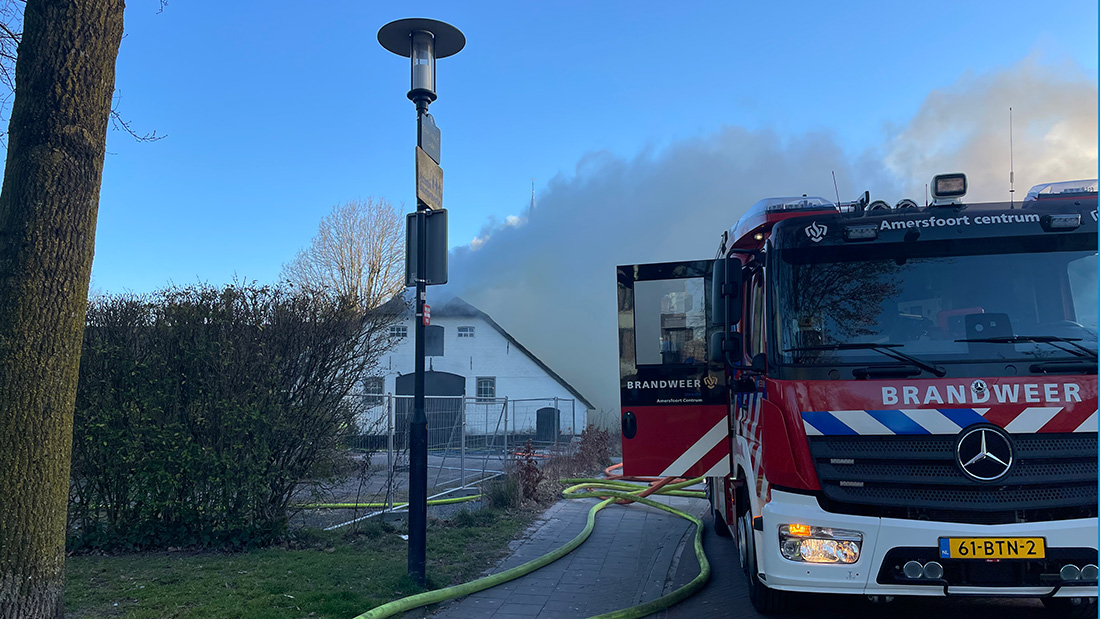 Braand met rook bij Gloeiende Gerrit