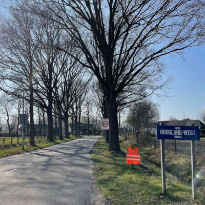 Kort Hooglands nieuws entree Hoogland-West