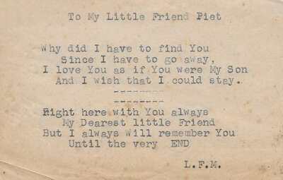 Canadese delegatie gedicht voor Piet Smink