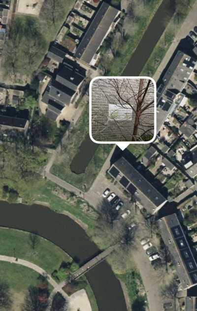 Eerste steenlegging 1988 hoek Koperslagerlaan kantklosserpad