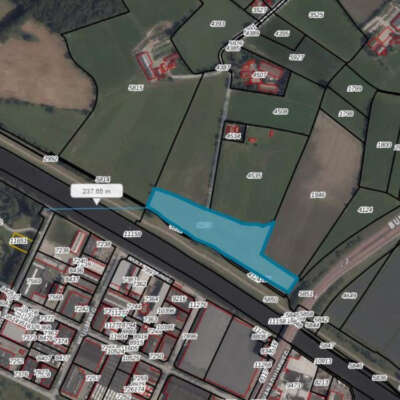 Speelbos en wandelpad in Hoogland-West overzicht