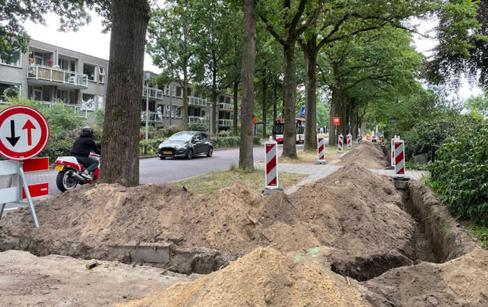 Diepe geulen langs Hamseweg en Schothorsterlaan