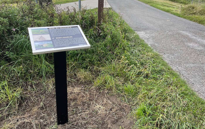 Gestolen panelen over Grebbelinie