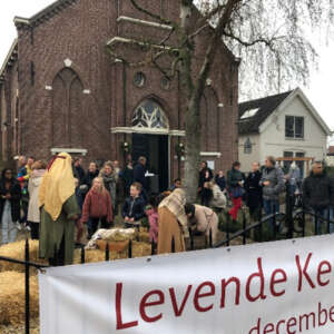 Hooglands nieuws levende kerststal