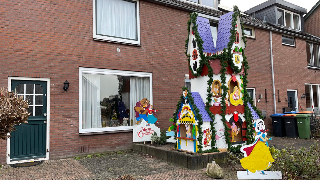 Kort Hooglands nieuws kersttafereel