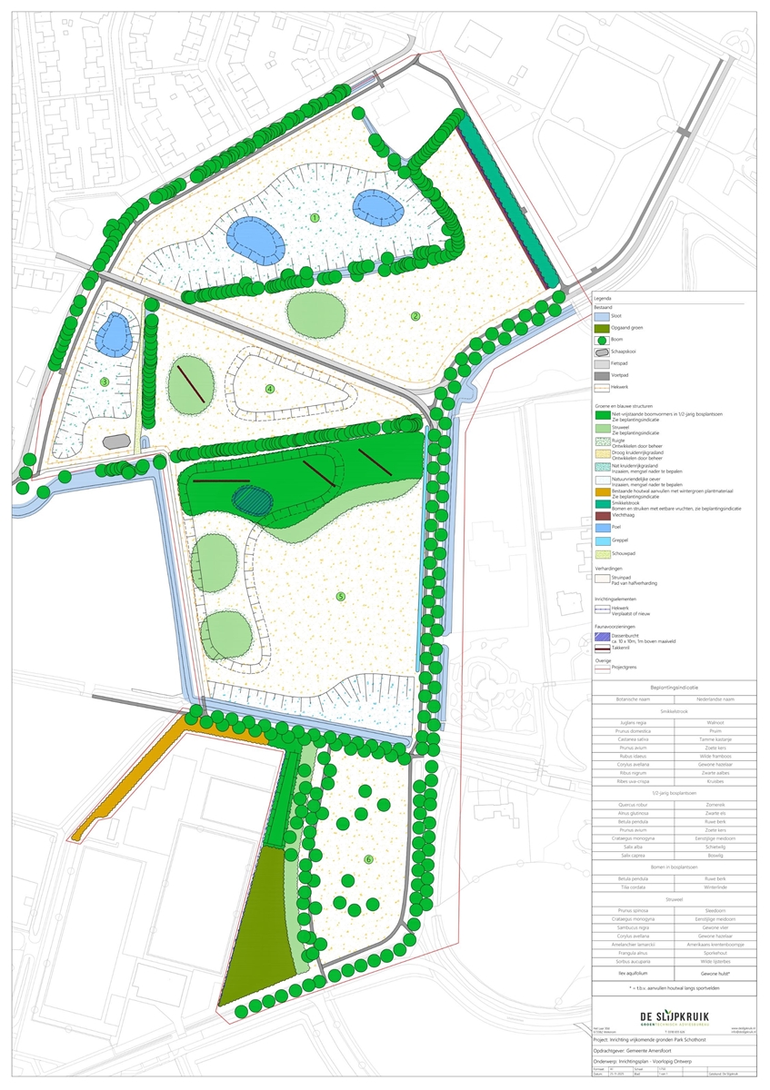 Rustgebied Park Schothorst artist impression