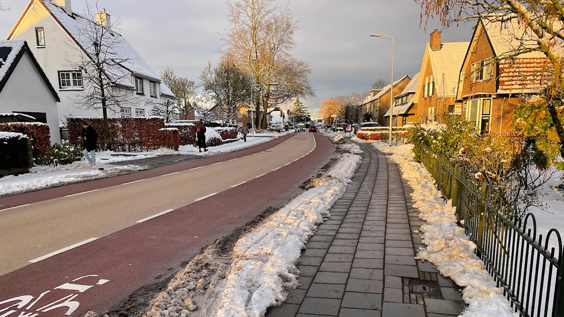 Kort nieuws Hoogland in de sneeuw