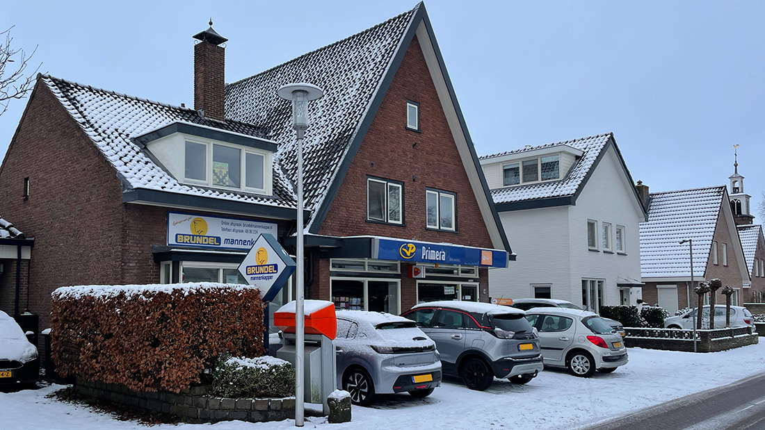 Primera Brundel in de sneeuw