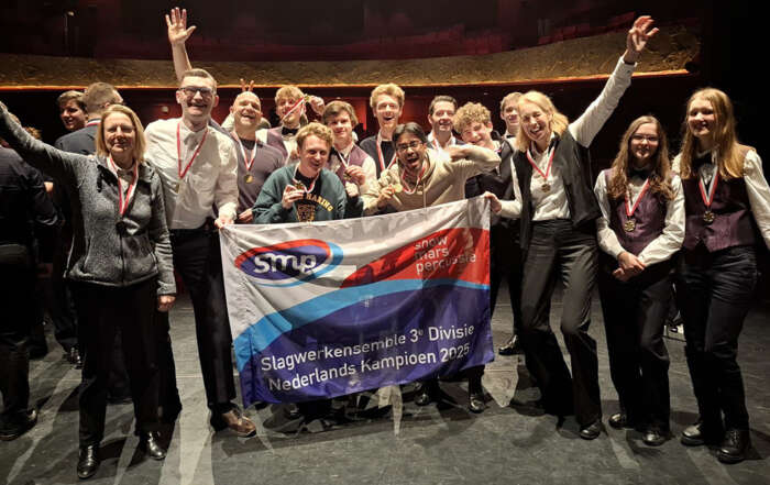 Slagwerkgroep Sint Caecilia wint in 3e divisie