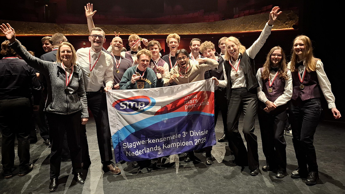 Slagwerkgroep Sint Caecilia wint in 3e divisie