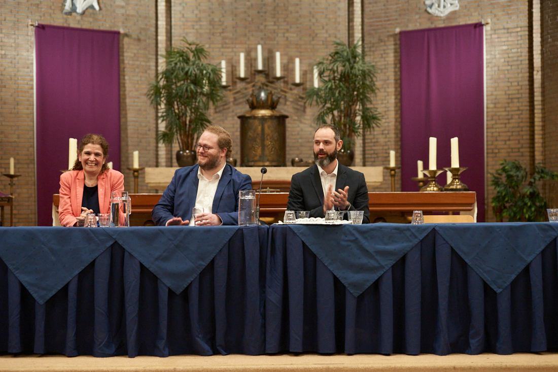 Micheline Paffen-Zeenni (CDA), Ralph Langendam (BPA), Bram Leeuwenkamp (GL:PvdA)