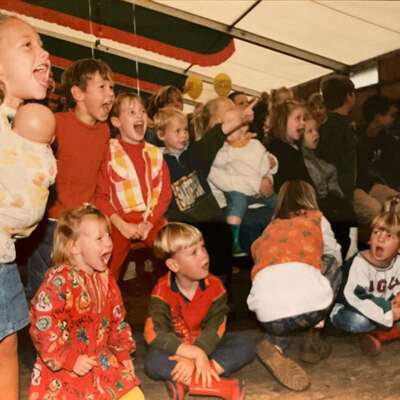 Patrick Heerschop als zevenjarige op het Dorpsfeest