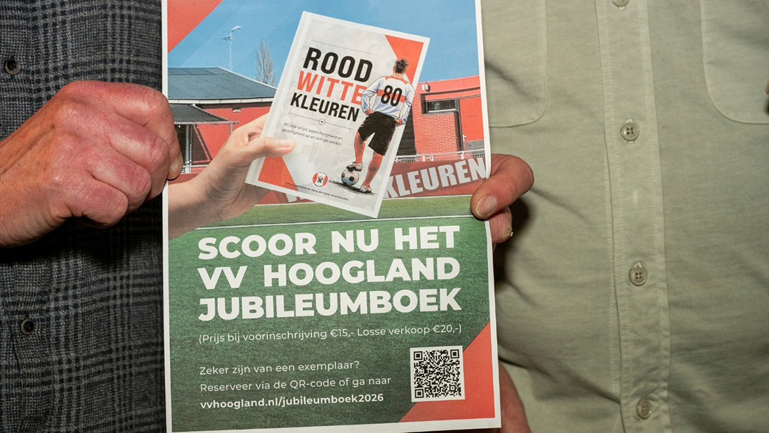 Voetbalvereniging Hoogland viert 80 jaar met jubileumweekeinde