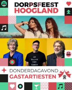 Nederpop Dorpsfeest gastartiesten poster