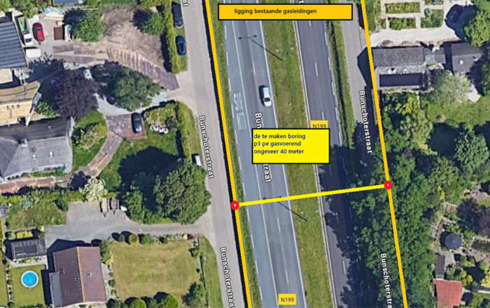 Bunschoterstraat Hoogland gas- en waterleiding