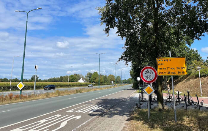 Bunschoterstraat tijdelijk afgesloten