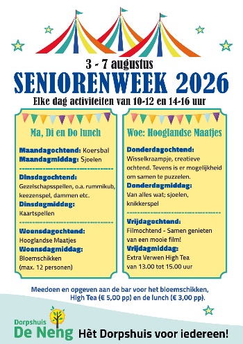 Kort Hooglands nieuws Seniorenweek